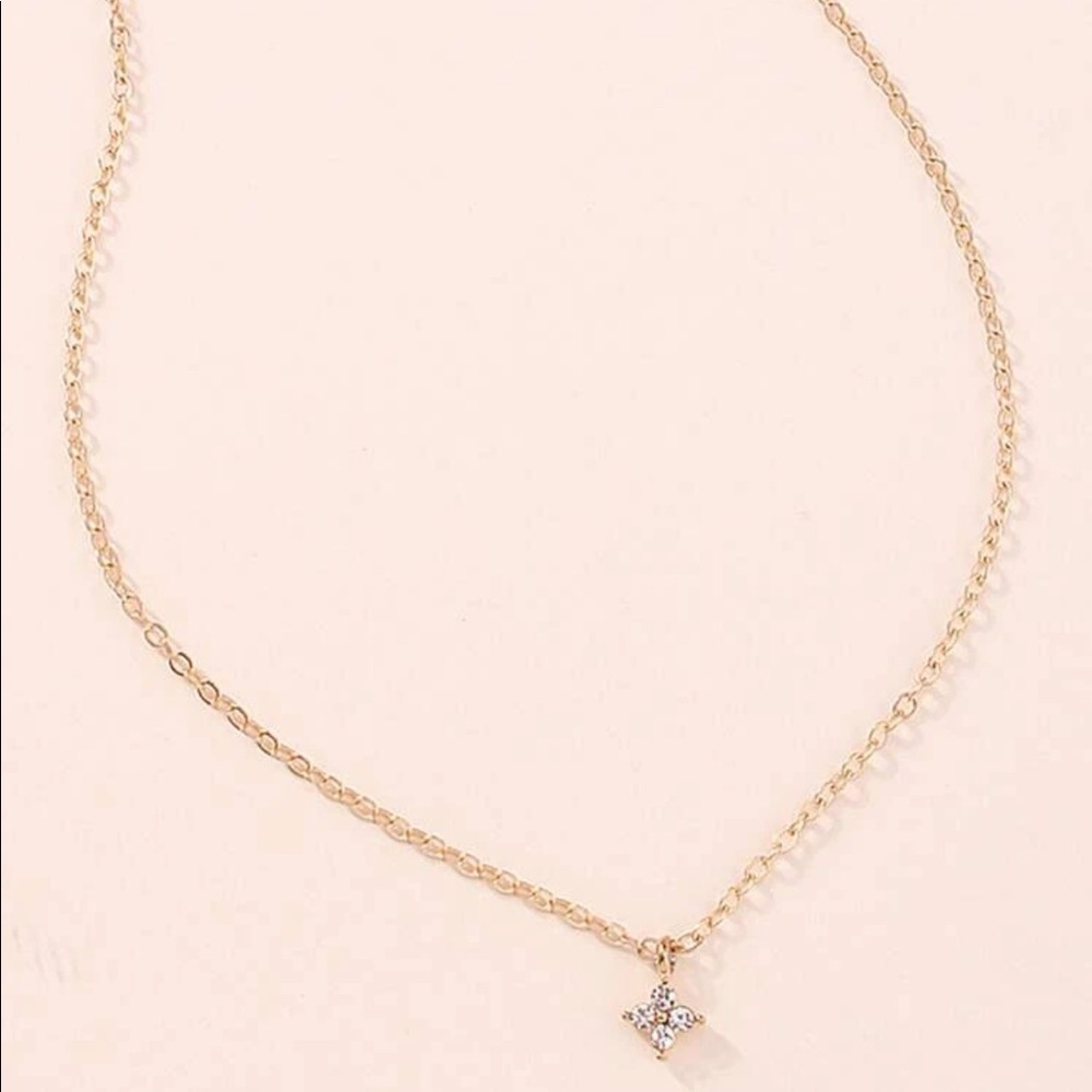 ✨Rhinestone Charm Necklace (Boutique) - Picture 6 of 7